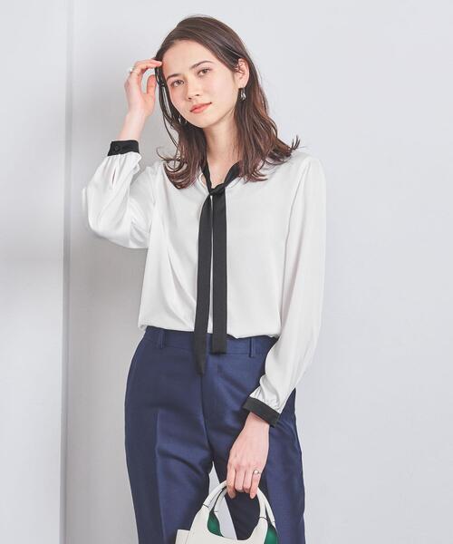 UNITED ARROWS（ユナイテッドアローズ）の「サテン ボウタイ ブラウス
