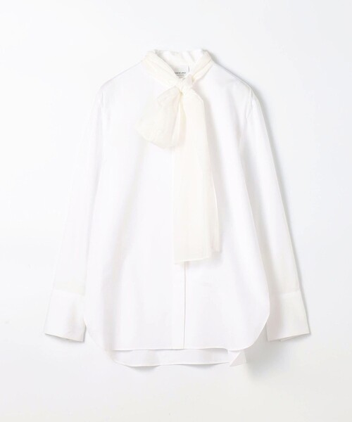 コンパクトブロード シフォンボウタイブラウス（シャツ/ブラウス