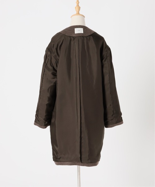 IENA（イエナ）の「ラムウールノーカラーコート（ノーカラーコート
