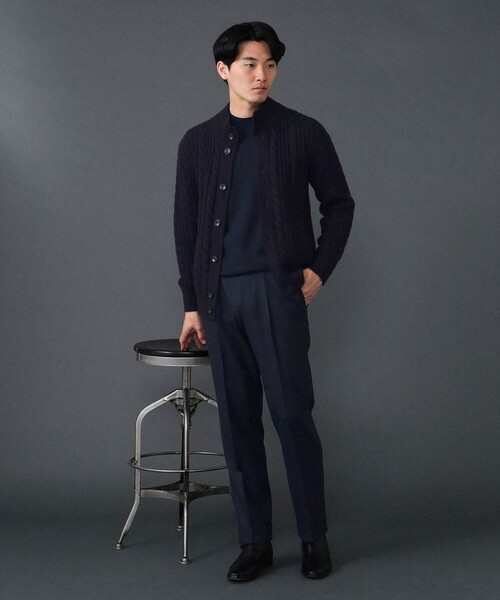 BAFY（バフィー）の「BAFY / 別注 ウール ケーブル スタンドカラー