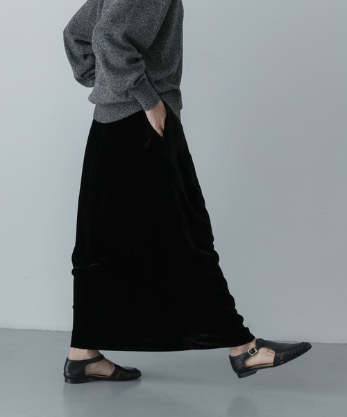 かぐれ（カグレ）の「レーヨンシルクベルベットスカート（スカート
