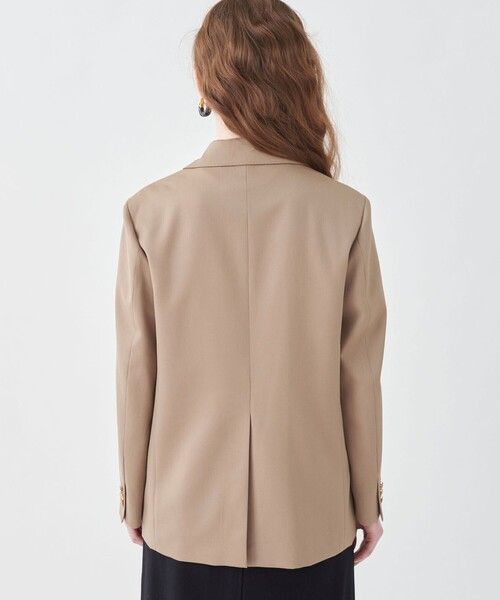 セール】ウールギャバジン ダブルブレストジャケット（テーラード