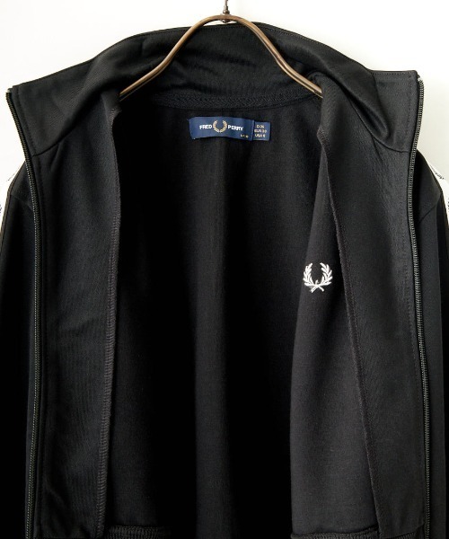 FRED PERRY/フレッドペリー] クロップドデザイン トラックジャケット