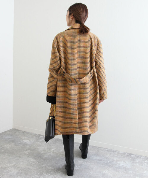 SLOBE IENA（スローブイエナ）の「チェックロングピーコート