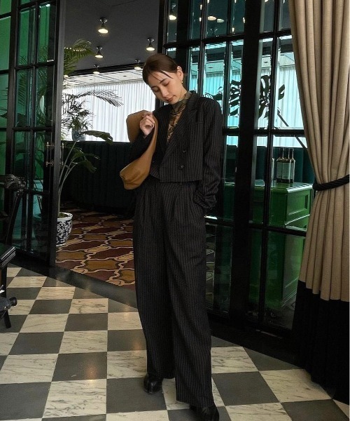 Ameri（アメリ）の「SHORT JACKET SET UP（セットアップ）」 - WEAR