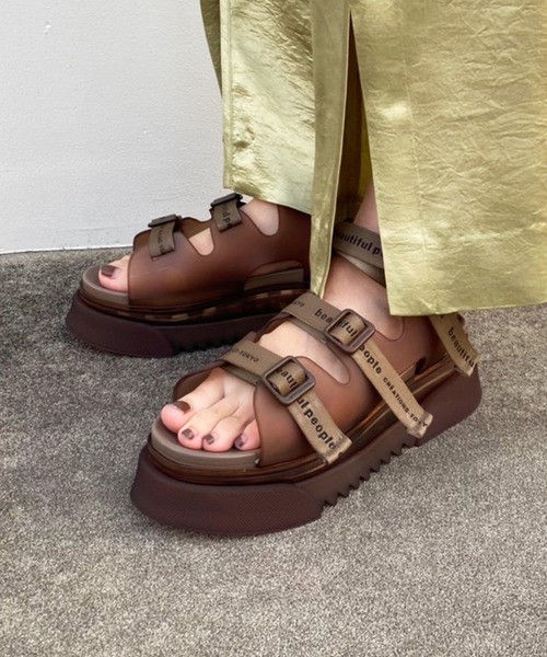 beautiful people × UNITED TOKYO 別注コラボサンダル/ ビューティフル