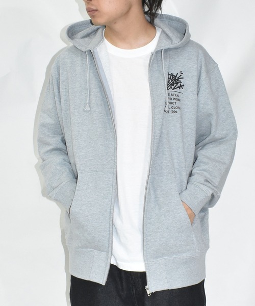 DOUBLE STEAL（ダブルスティール）の「陰陽 裏パイルZIPパーカー