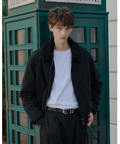 Regen Glanz（レーゲングランツ）の「collar boa blouson/襟ボア