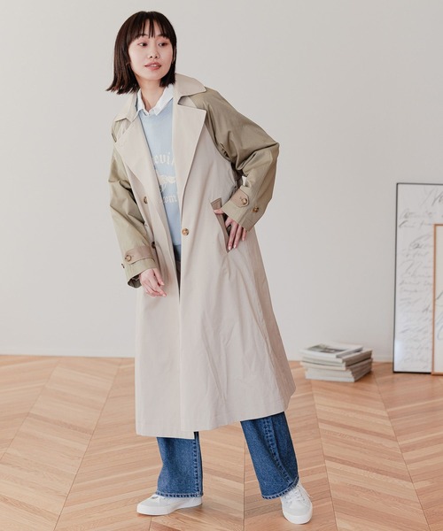 niko and（ニコアンド）の「柔らかトレンチコート（トレンチコート