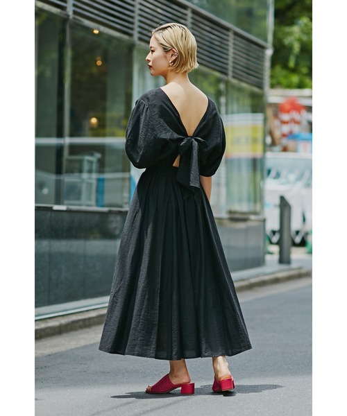 ROSE BUD（ローズバッド）の「後ろリボンワンピース（ワンピース