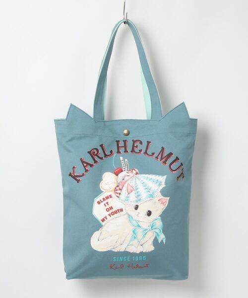KARL HELMUT（カールヘルム）の「サンデーキティンプリントバッグ