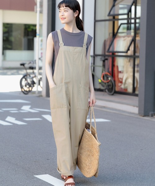 kagure コットン オーバーオール kagure かぐれ リネンサロペット