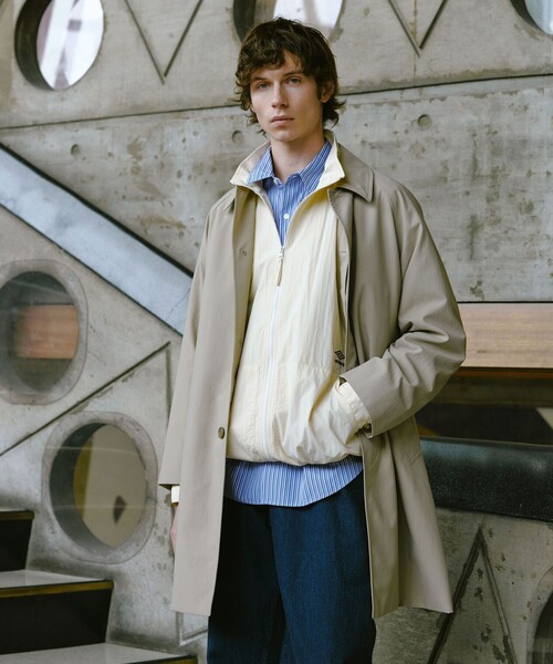 ナイロンオックス ステンカラーコート ‐撥水‐（ステンカラーコート