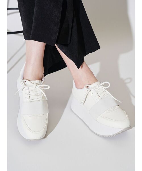 プラットフォームソールスニーカー（スニーカー）｜ELENDEEK（エレン