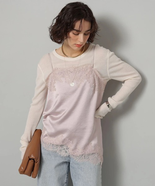 サテンレースキャミ（シャツ/ブラウス）｜Arpege story（アルページュ