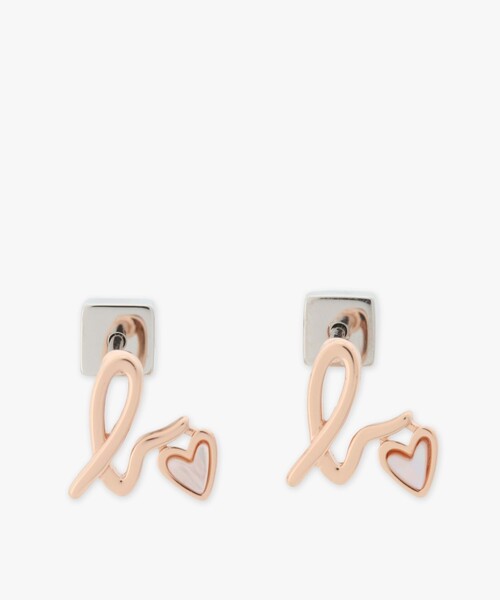 b.” ロゴ ハート スタッズ ピアス ”b. Loved”（ピアス（両耳用