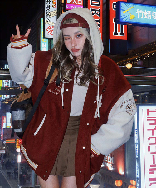 DEVICE（デバイス）の「カジュアルスタイル スタジャン (フード付き