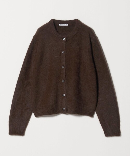 セール】フォックスカシミヤブレンド クルーネックカーディガン