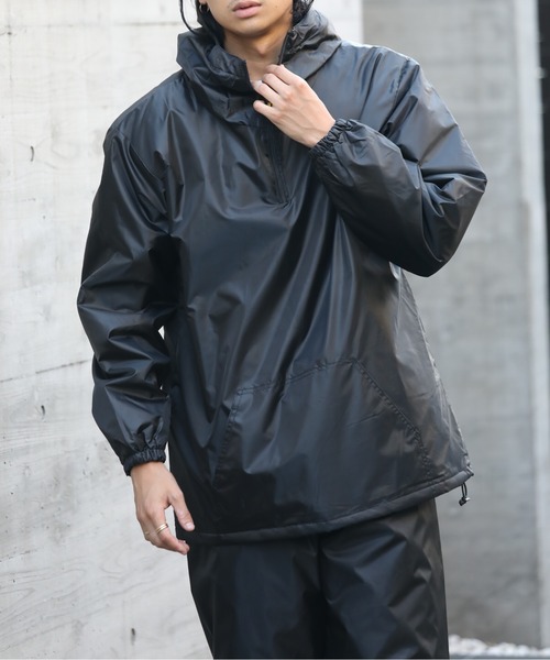 セール】【FORECAST】インナーキルティング アノラックハーフジップ