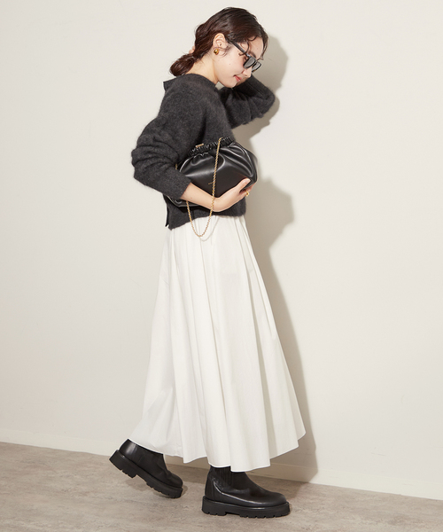 plage（プラージュ）の「Fur Back Open プルオーバー（ニット/セーター