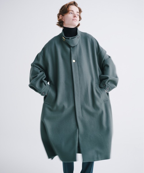 CULLNI（クルニ）の「23-AW-034 Compressed Melton Band Collar Chin