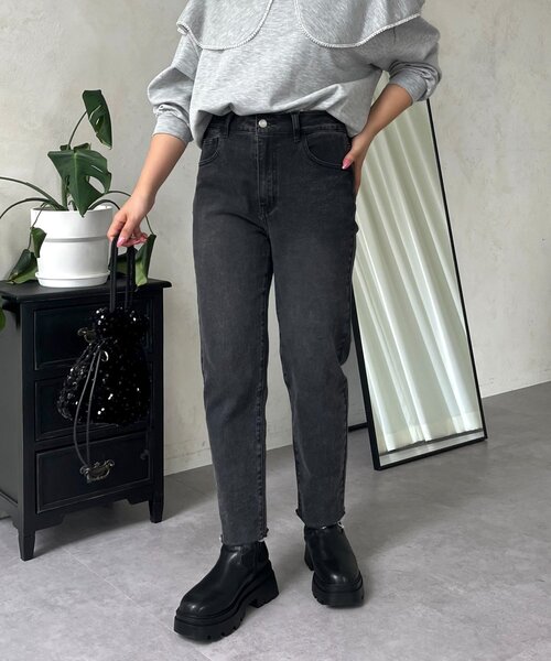 MOMO】ストレッチテーパードデニム（デニムパンツ）｜prose verse