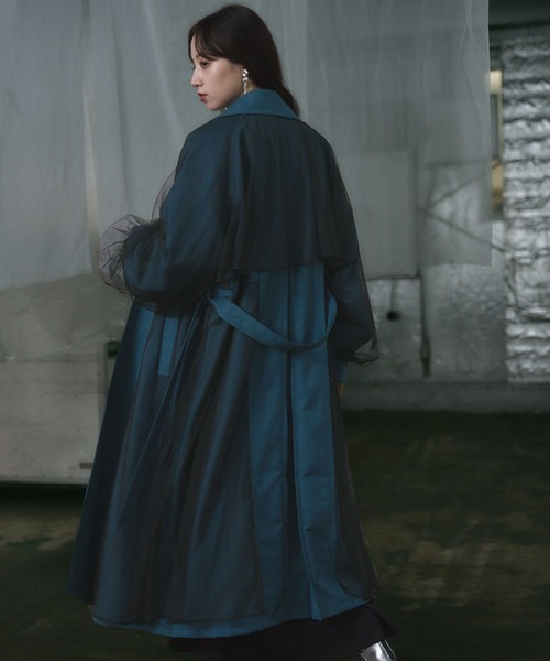 HARE（ハレ）の「カットオフチュールトレンチコート(HARE)（トレンチ