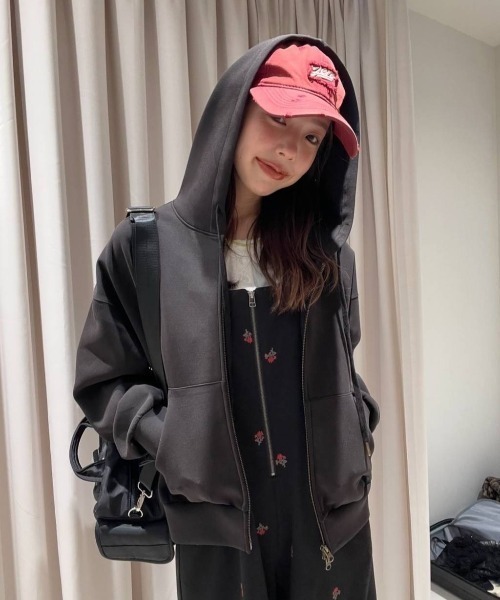 セール】フロントZIPイージーサロペ/634614（サロペット