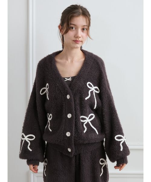 gelato pique（ジェラートピケ）の「リボンフェザーカーディガン
