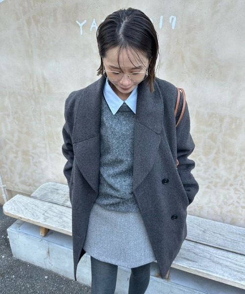 evernavy（エバーネイビー）の「【新色追加】ウールリバーPコート