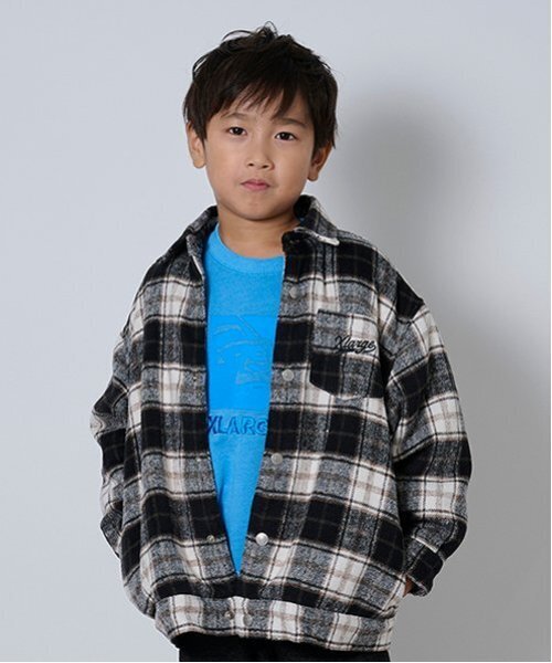 ラッセルノ ブルゾン 2重素材 表ナイロン100% シアー ブルーチェック柄