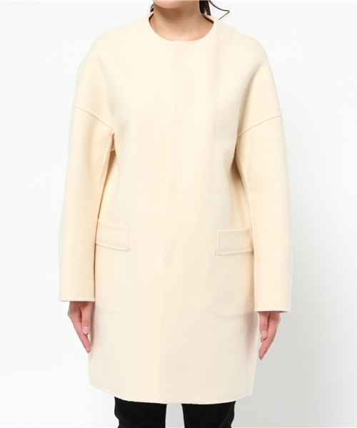 Drawer（ドゥロワー）の「DRAWER ノーカラーコート（その他アウター