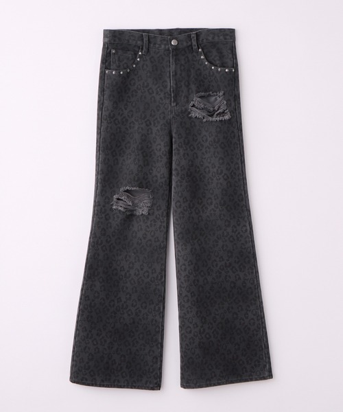 GRANCY（グランシー）の「【GRANCY】Leopard Damage Flare Pants