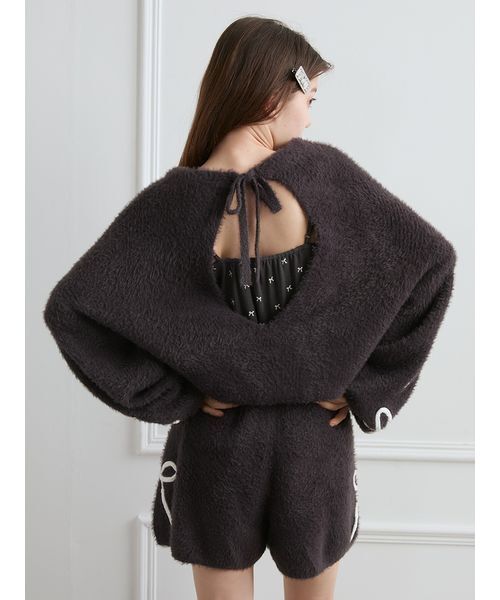 gelato pique（ジェラートピケ）の「リボンフェザーロンパース（ルーム