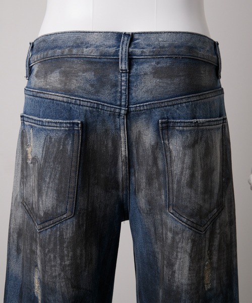 GRANCY】High Damage Straight Denim Pants / ハイダメージストレート