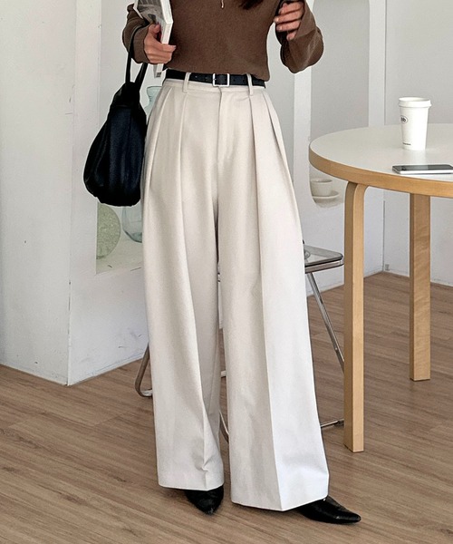 累計2万本！】【LE'MAGE×gemeilコラボ】2タックワイドパンツ（その他