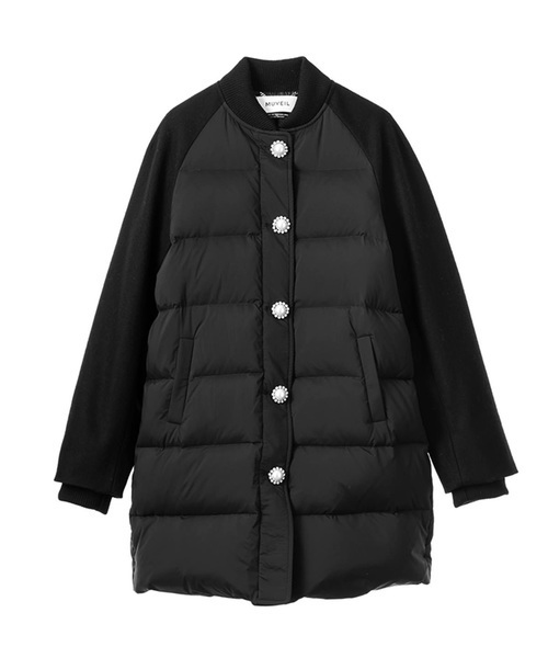 MUVEIL（ミュベール）の「【MUVEIL】モチーフボタン付ダウンコート