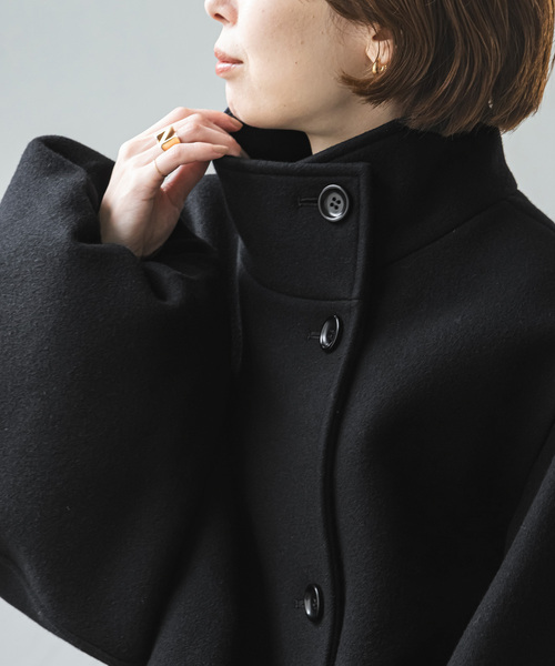Noble（ノーブル）の「《追加》メルトンパフスリーブショートコート