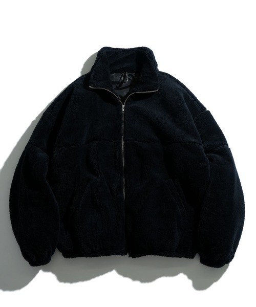 セール】スーパービッグシルエット もこもこボアブルゾン（ブルゾン