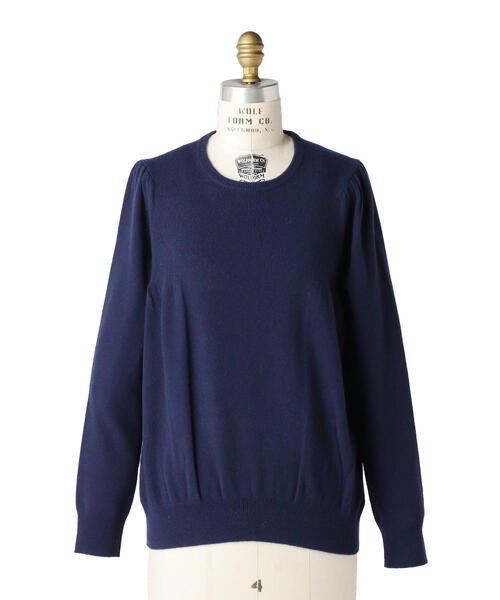 Drawer（ドゥロワー）の「Drawer 14Gカシミヤリブギャザークルーネック