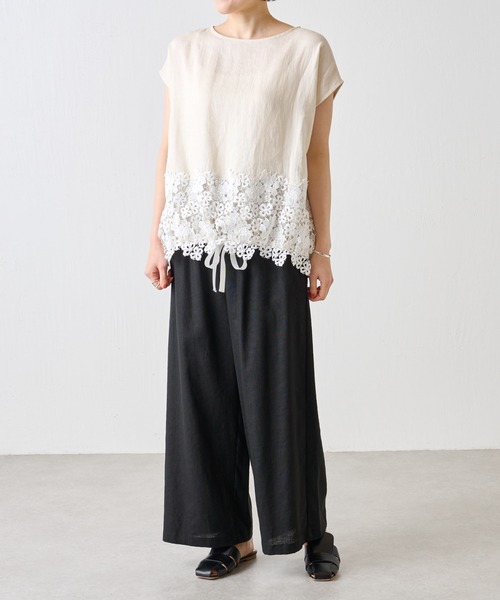 BEARDSLEY（ビアズリー）の「裾レースブラウス（シャツ/ブラウス