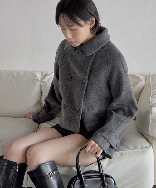 セール】【UNE ORIGINAL】インナーキルティングペディンフロントボタン