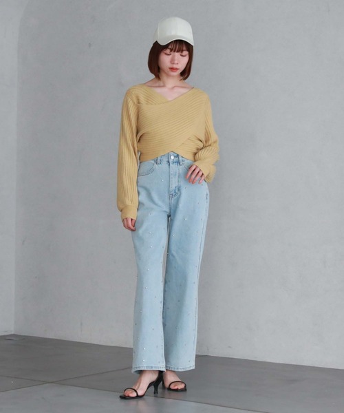 archives（アルシーヴ）の「ビジューデニム（デニムパンツ）」 - WEAR