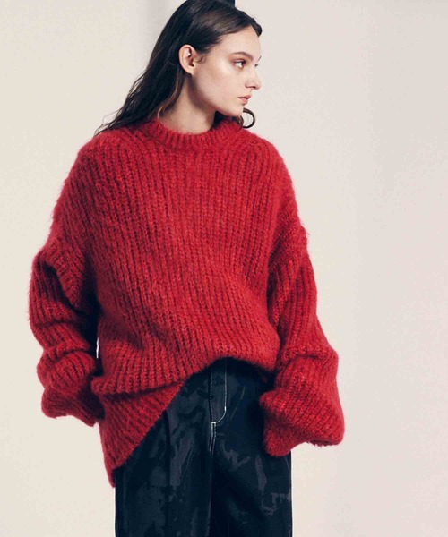 ユニセックスアイテム》MOURINE KIDモヘヤプライムオーバークルー