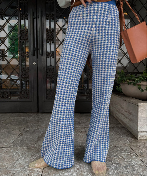 Ameri（アメリ）の「COLORFUL GINGHAM CHECK PANTS（その他パンツ
