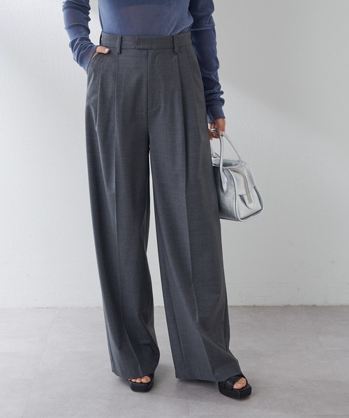 Drawing Numbers】センタープレスワイドパンツ（スラックス）｜Drawing