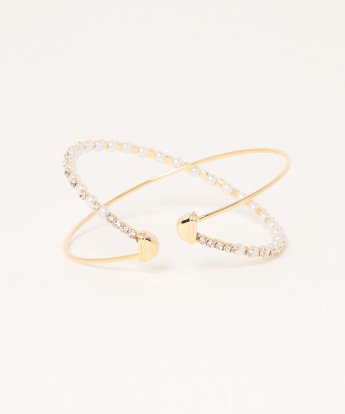 レンヅメクロスバングル【結婚式/フォーマル/デイリー】（バングル