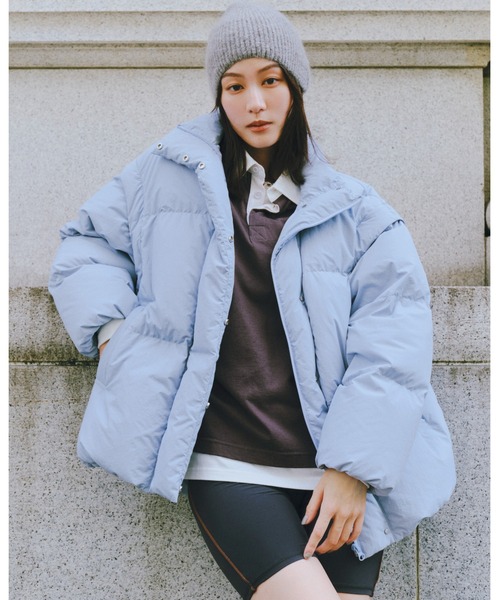 emmi（エミ）の「サステナブルマルチウェイダウン（ダウンジャケット