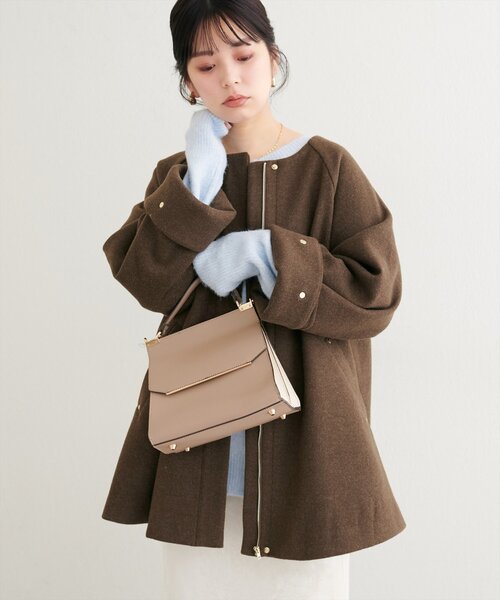 セール】〈osono〉2WAYノーカラーコート（ノーカラーコート