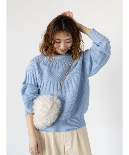 Lugnoncure（ルノンキュール）の「求心柄編みニット（ニット/セーター